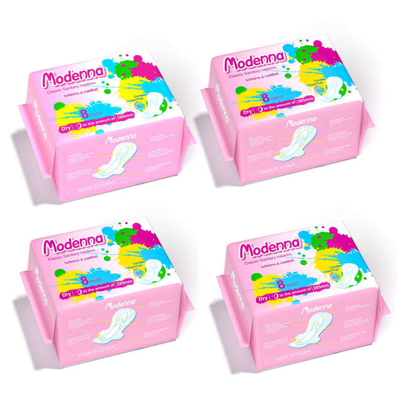 Private Label Organic Bamboo Cotton Eco Disposable Sanitary Napkins Elderly Menstrual Pads Korean