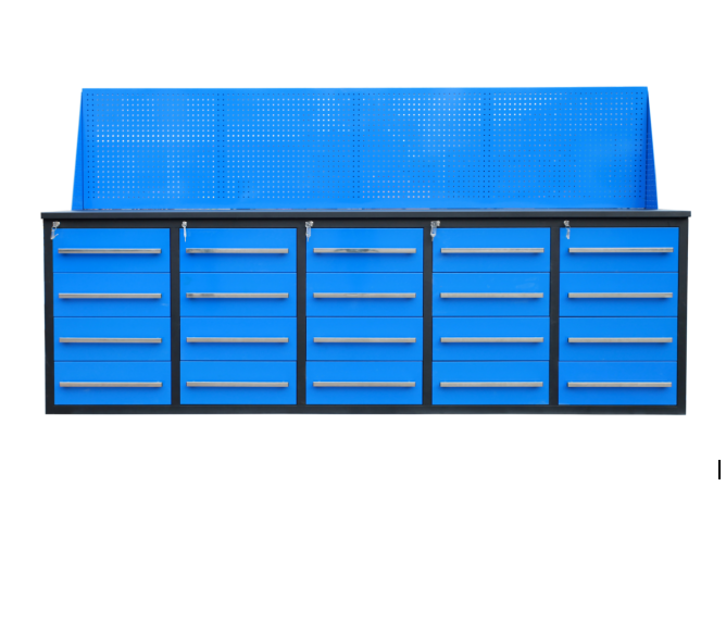 1.0-1.5mm Thickness Steel Garage Workbench with Heavy Duty Wheels and Aluminum Handle