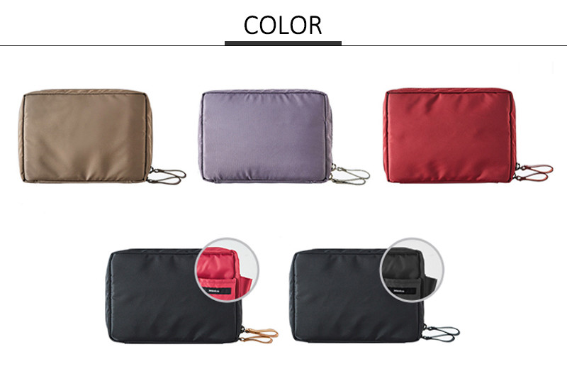 Water Resistant Polyester Depth 6cm Makeup Bag Organizer