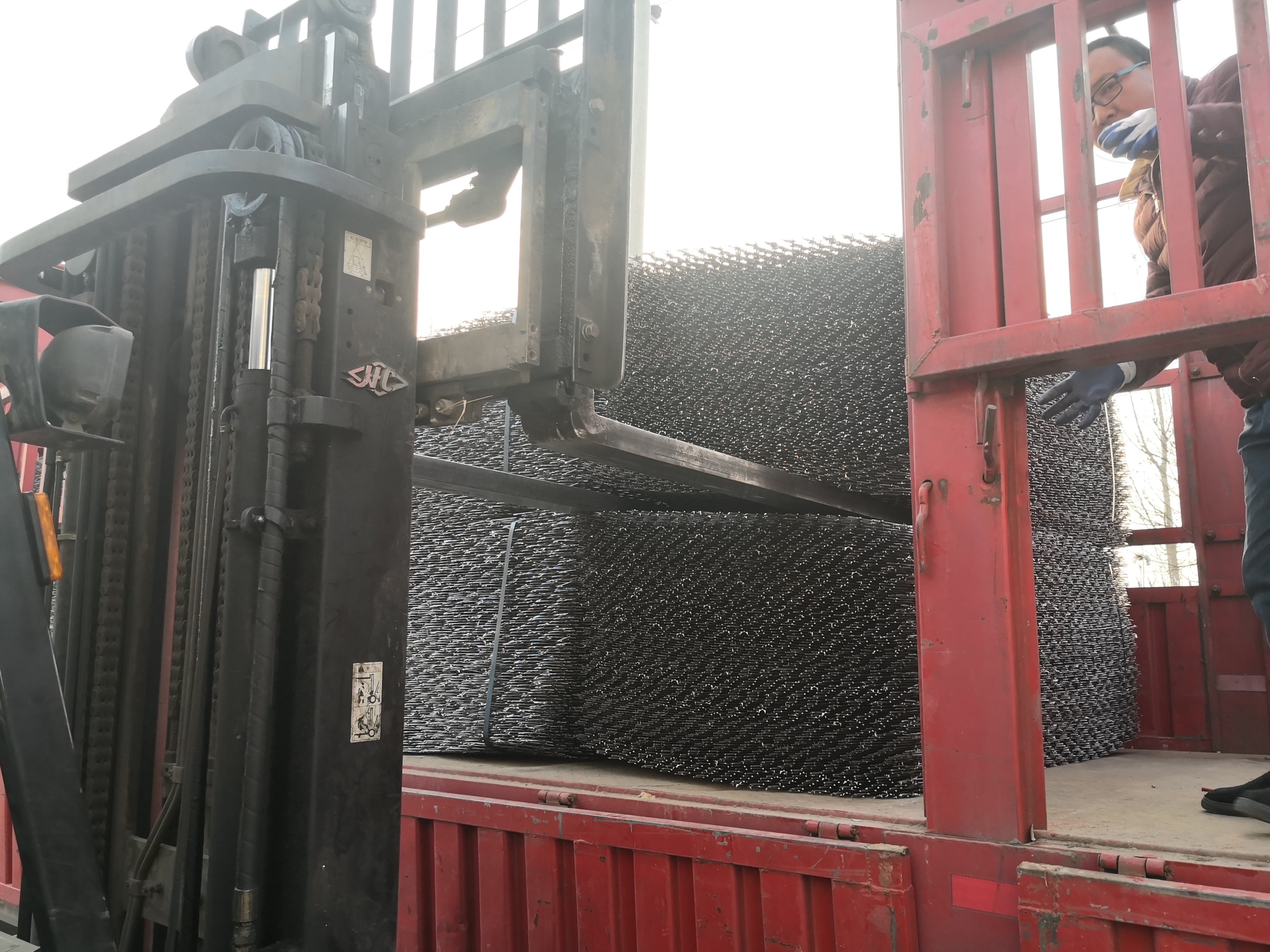150x300mm Rhombus Hole BTO-22 Razor Mesh Fence