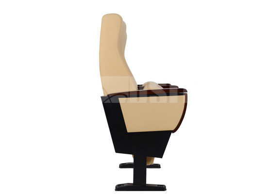 Sound Absorption Church Auditorium Chairs With Noiseless Closing Seat Pad