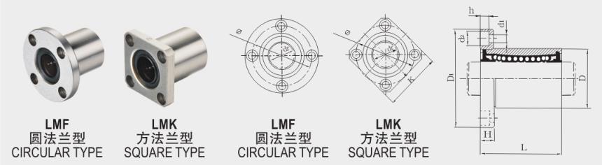 LMK30LUU High Precision 30mm LMK LUU Linear Bearing for Smooth and Stable Performance