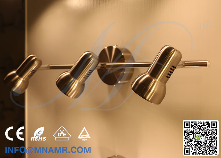 3 Outlets Spot Light Ceiling Bar Light Chrome Come With AC220V 3X5W GU10 LED Lamp