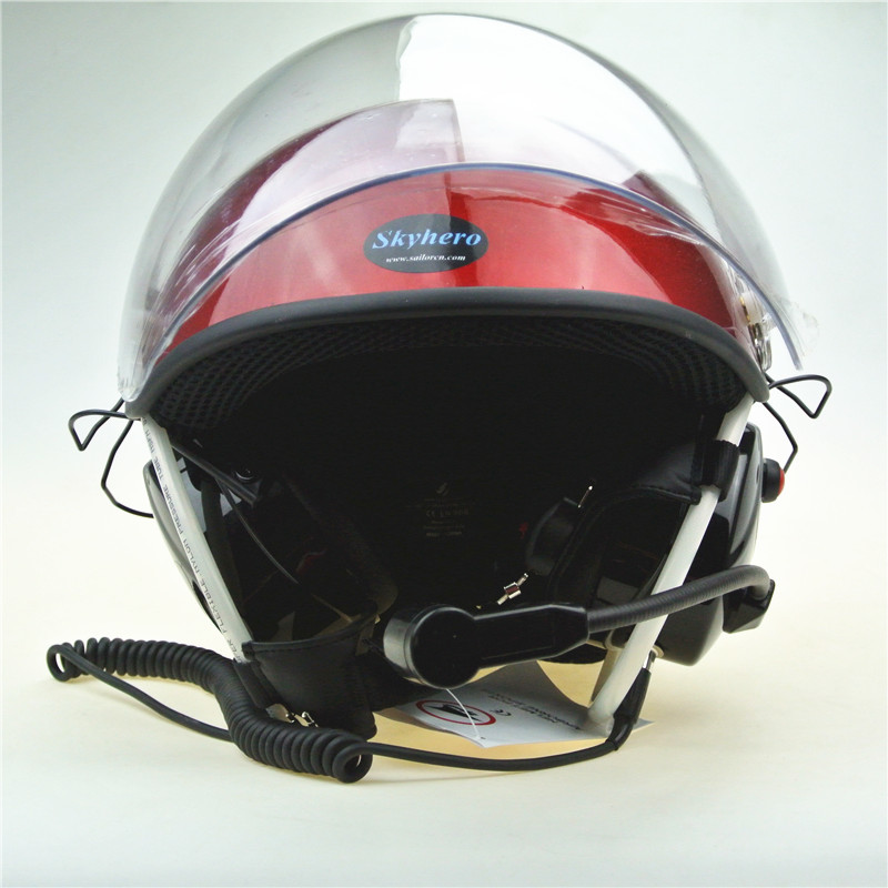 EN966 Paramotor helmet with high noise cancel headset Powered paragliding helmet PPG helmet