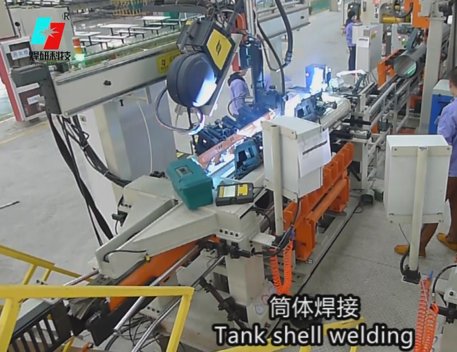 380V Solar Water Heater Tank Welding Equipment For Manufacturing Plant