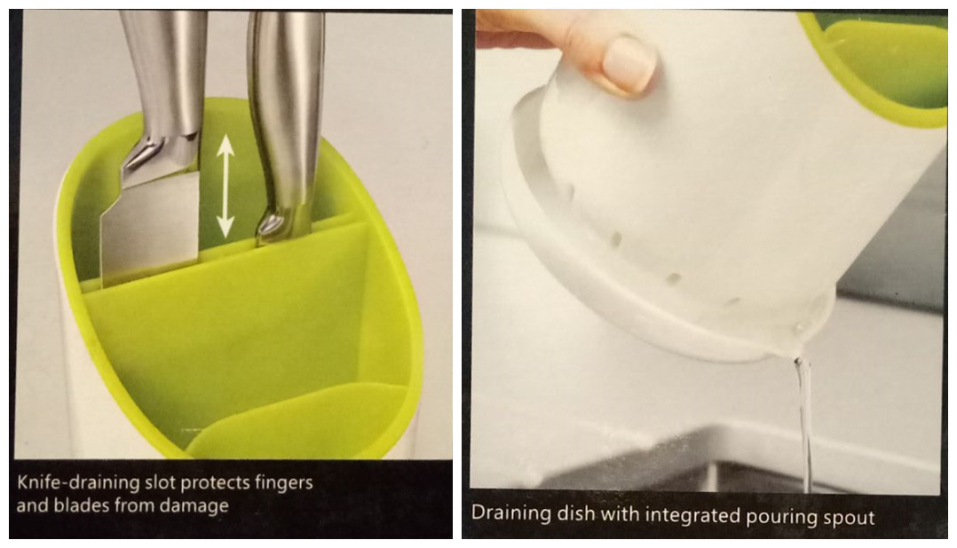 FB101803 stable non-slip base cutlery drainer and organizer