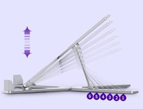 X Shape Aluminum Alloy Non Slip Portable Laptop Adjustable Folding Bracket