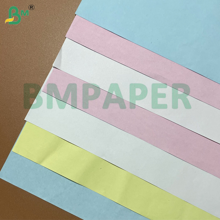 50gsm 60gsm Multiple Colors  Black Image Carbonless Paper 8.5"*11" for Invoices Receipt