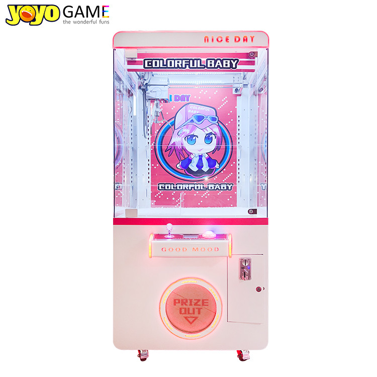 New Transparent Claw Crane Machine Coin Operated Game Toy Vending Arcade Machine Metal Cabinet With Bill Acceptor
