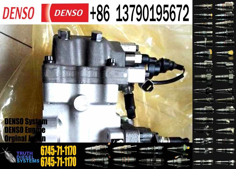 Construction machinery parts komatsu excavator fuel injection pump 6745-71-1180 6745-71-1170 fuel injection pump for kom