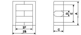 High Frequency Soft Magnetic Materials Gap Ferrite Core