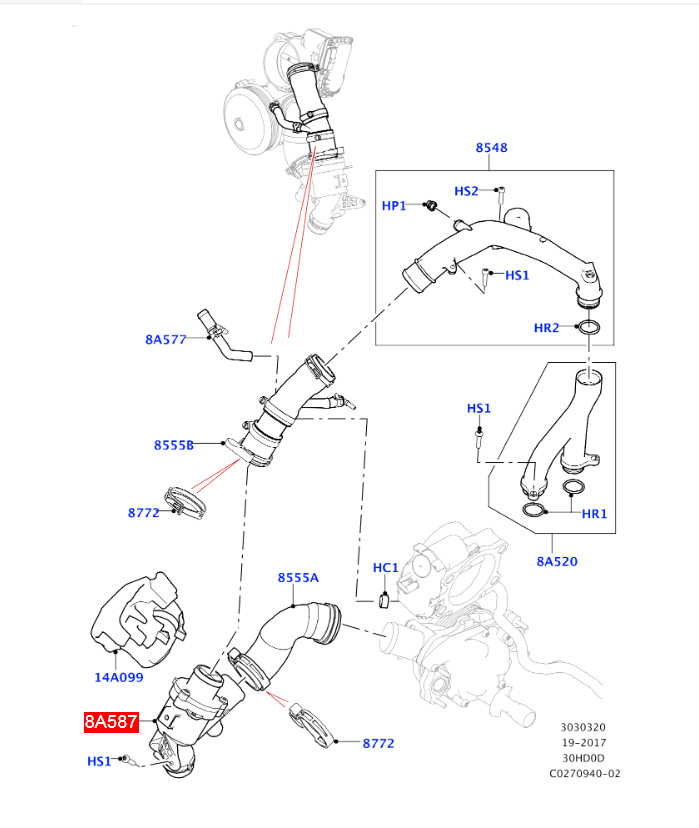 OEM LR107288AL AJ813986 LR117568 THERMOSTAT ASSEMBLY FOR LAND ROVER RANGE JAGUAR
