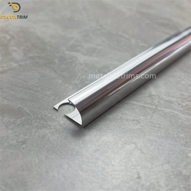 Tile Trim Aluminum Chrome Edging For Tiles Anodizing Gold / Silver / Black​