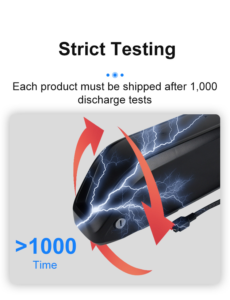48V 13ah Rechargeable Li-ion Battery 18650 Cells Electric Bicycle Removable Battery Pack