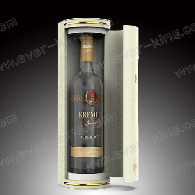 Frosted Flint Glass Bottle 750ML For Vodka Liquor