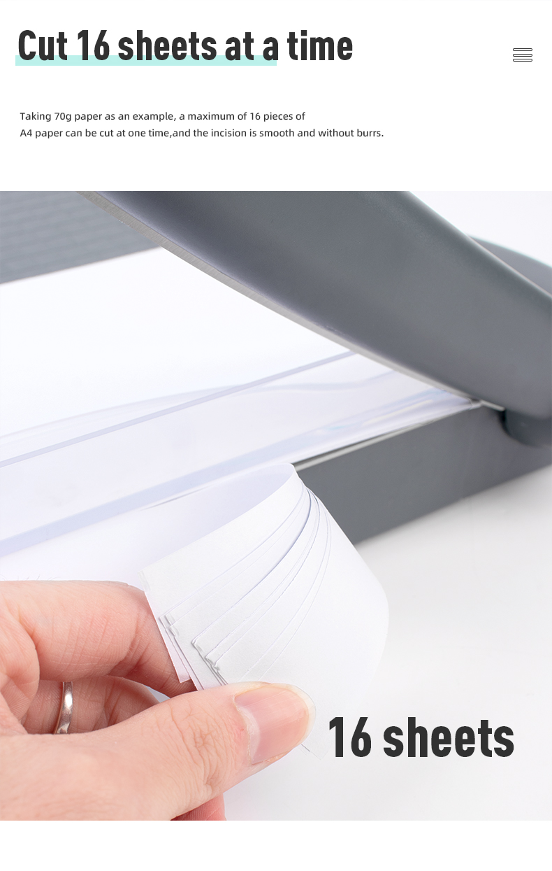Customized Colorful Engineering Plastic ABS Paper Trimmer with Blade Lock and More