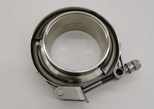 Quality Exhaust System V Bend Clamp Stainless Steel Spot Welded 4 Inch for sale