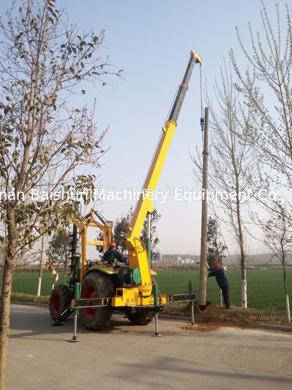 Earth Auger Drill Truck Crane Hole Drill Earth Auger Bore Pile Machine