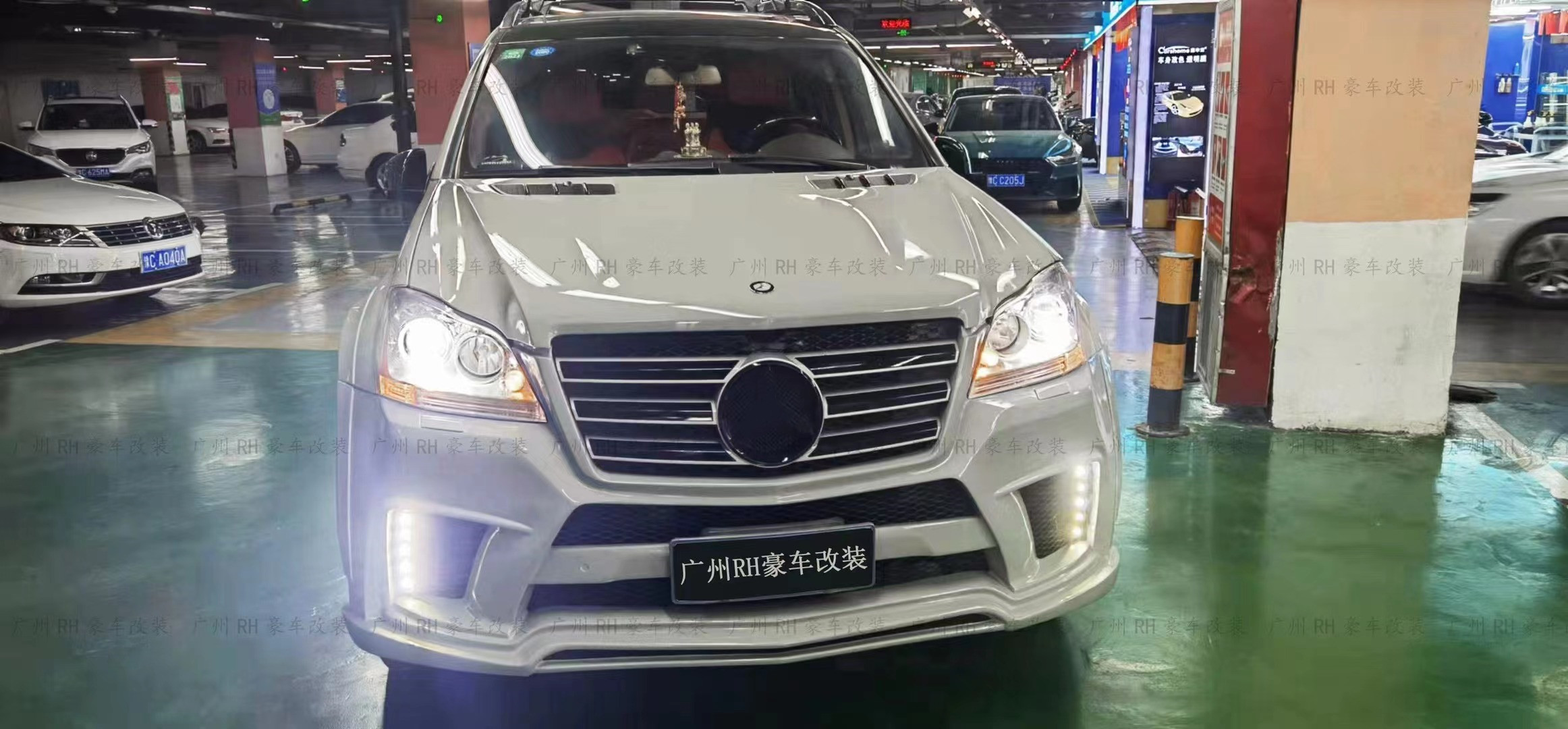 WALD Style Body Kit for Mercedes-benz X164 GL450 GL500 GL550 GL63 Body Kit Front Bumper
