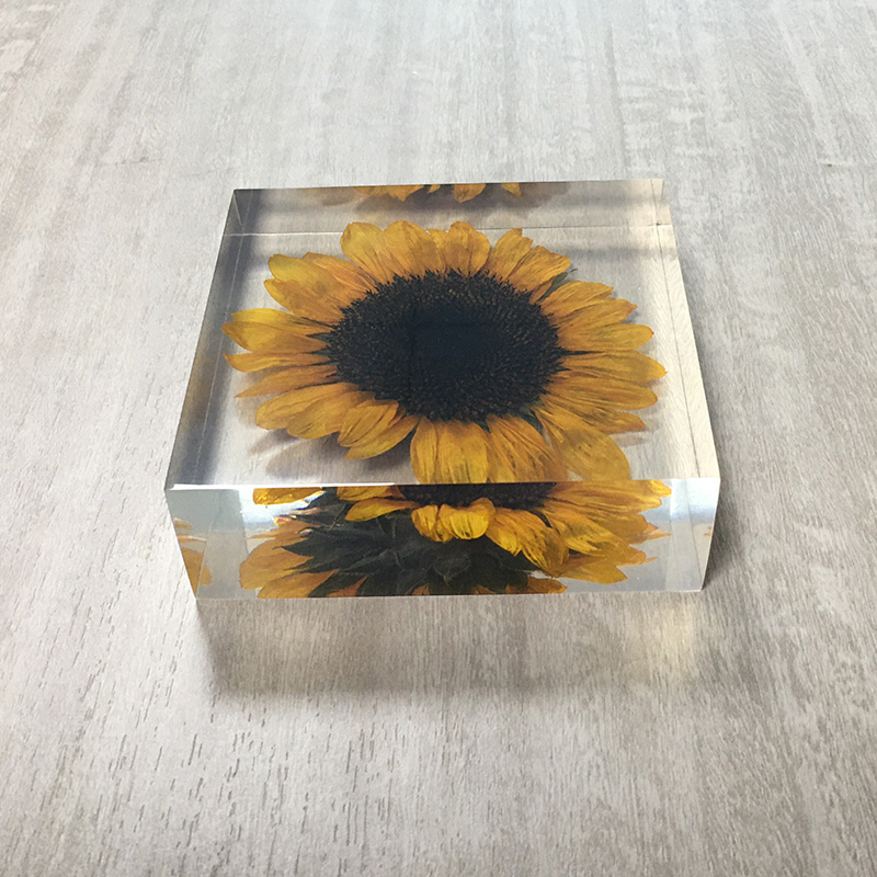 Low MOQ Custom Shapes Sizes paper weight Crafts For Decoration custom resin weightpaper scale flower inside acrylic paper weight