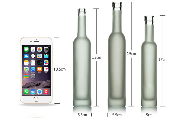 Colored Glass Wine Bottles High White Glass Fashionable Appearance