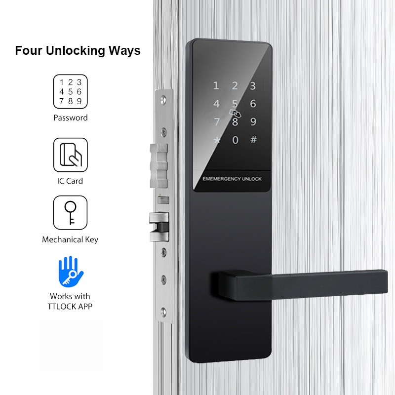 BLE Apartment Smart Door Lock 75mm Smart Keypad Door Lock