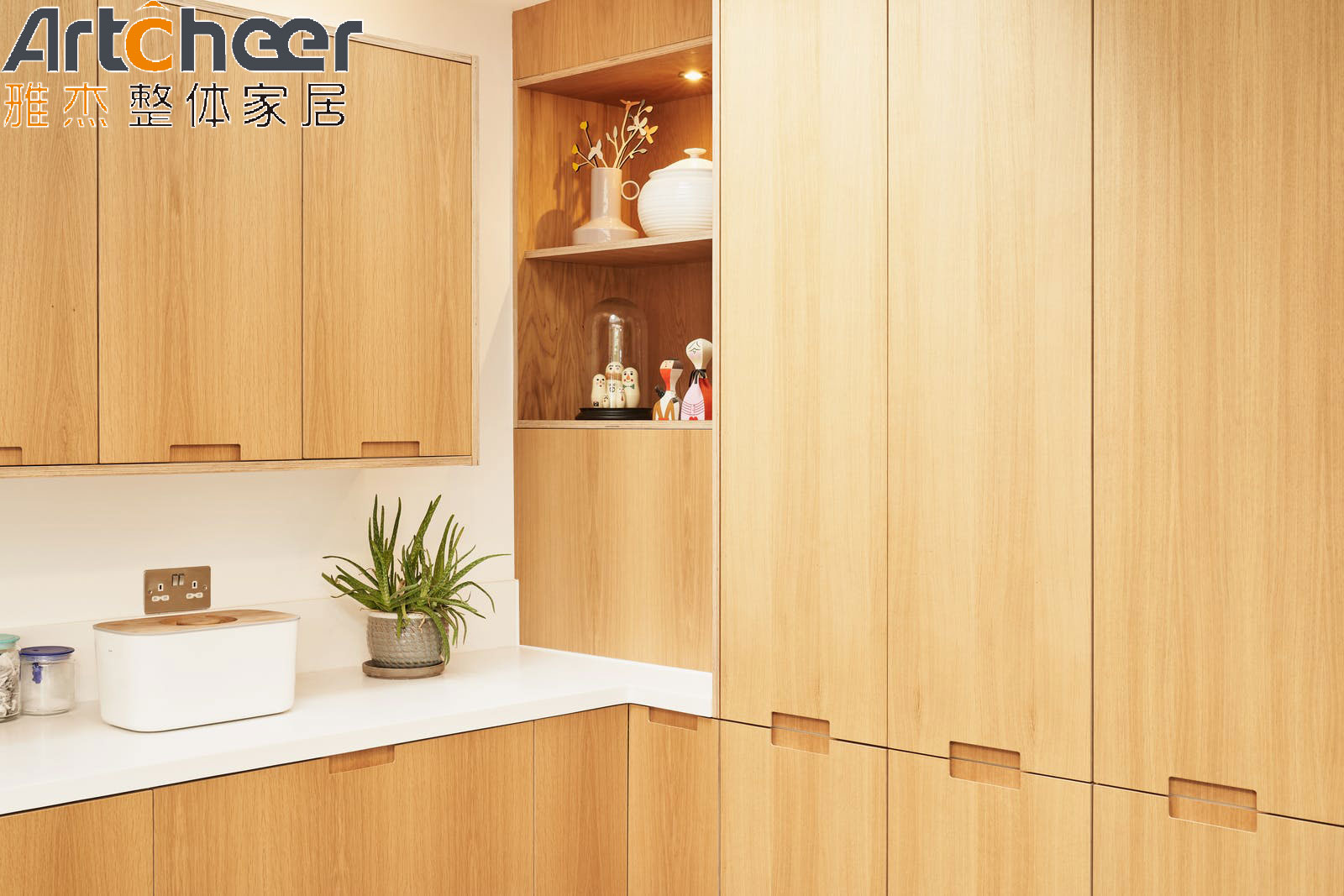 Modular Vietnam PET Surface Finish Customized Kitchen Cabinet MDF Material for European Simplicity