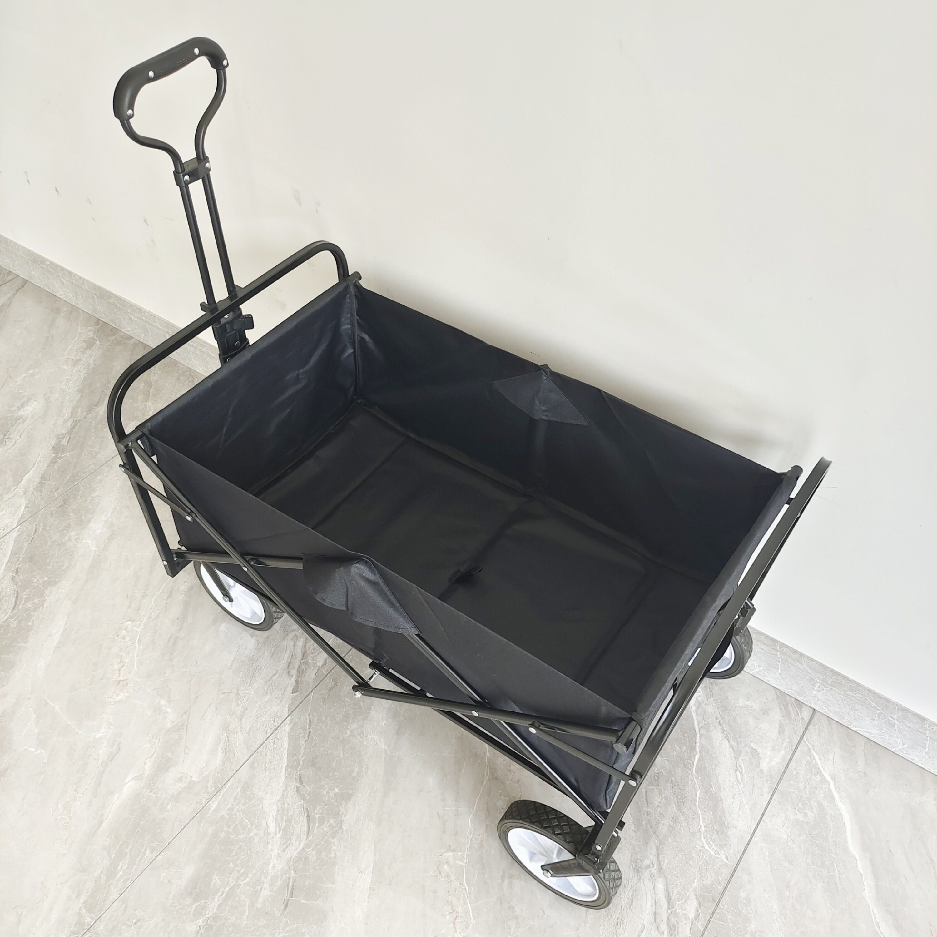 Adjustable Handle Heavy Duty Camping Cart Utility Collapsible Storage Folding Wagon