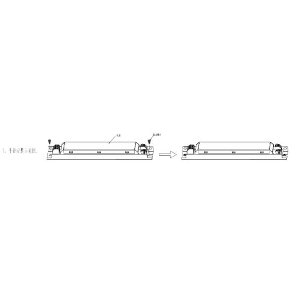 60W Long Strip Sensor Dim Led Driver, 200-350mA Output, Flicker-free, Built-in Installation