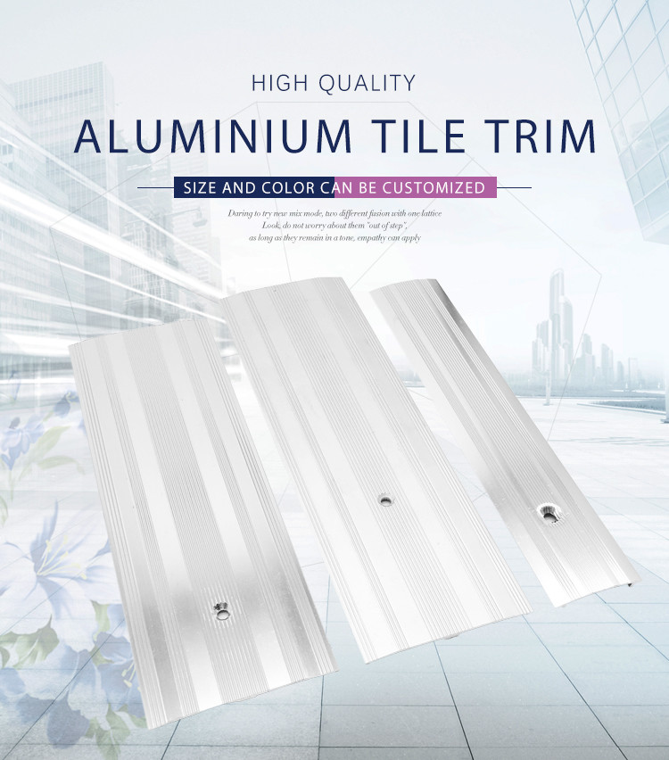 Anti Corrosion Floor Threshold Strip Aluminium , 6063 Aluminium Transition Strip