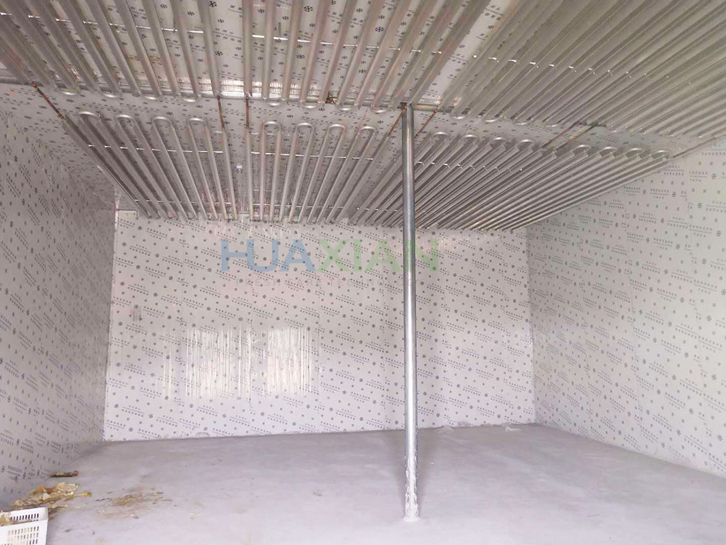 -35°C Cold Storage Room Direct Cooling Aluminum Row Blast Freezing Room For Meat Fish