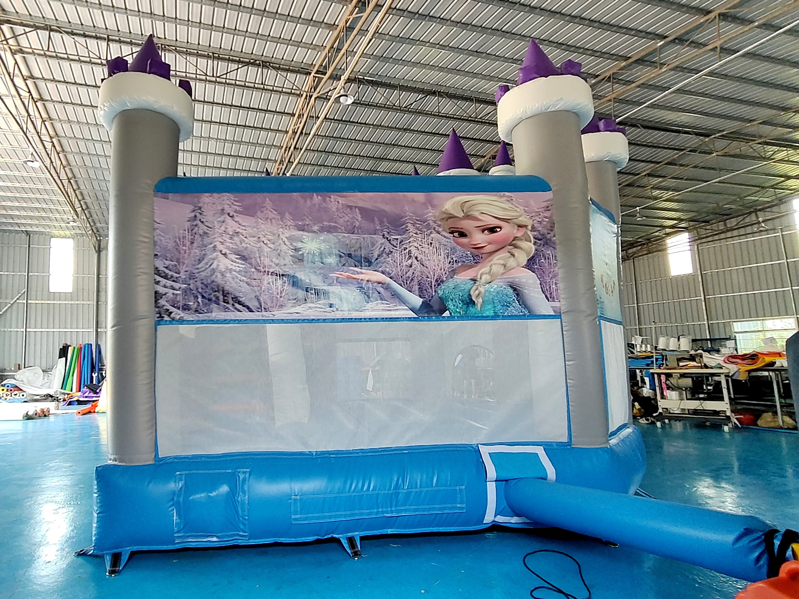 Hot Sale Inflatable Jumping House Frozen Cartoon Inflatable Slide For Party Inflatable Combo Castle For Outdoor Indoor