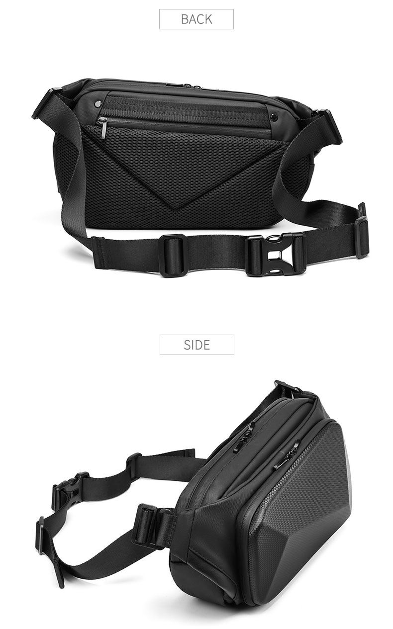 Factory wholesale custom sport waterproof new fashion casual anti theft crossbody sling bag chest men sling bag