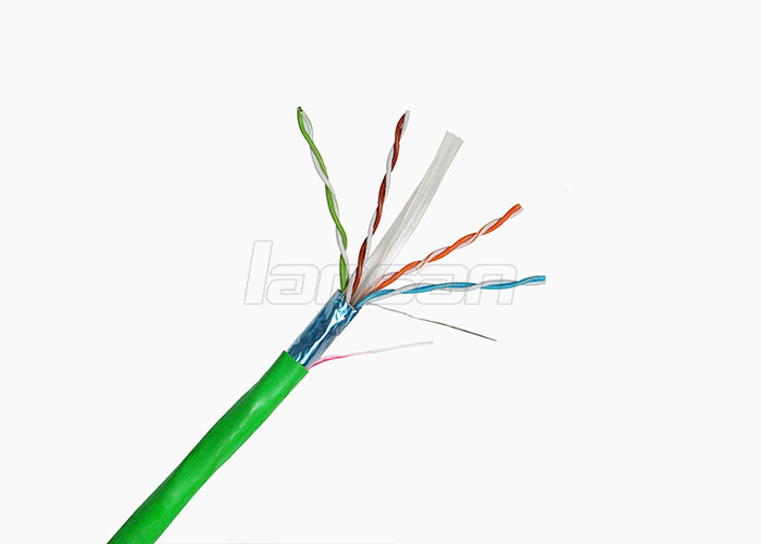 4 Pairs CCA Network Lan Cable , Indoor Cat 6 FTP Cable 305m Pull/Box