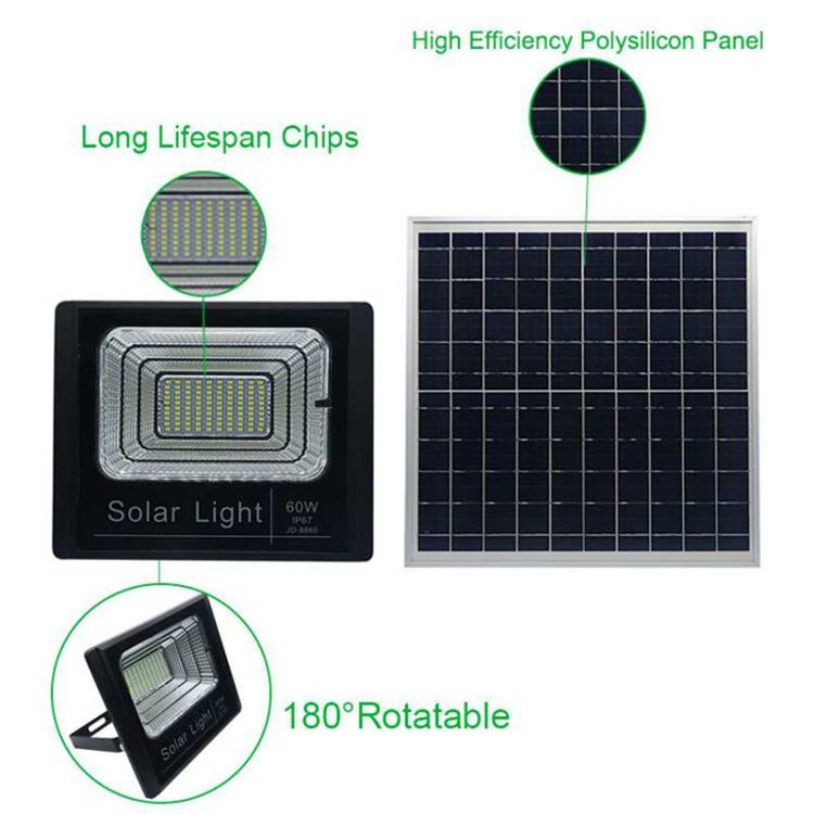 200W Solar Powered LED Flood Light , Solar Outdoor Flood Lights 2 Years Warranty