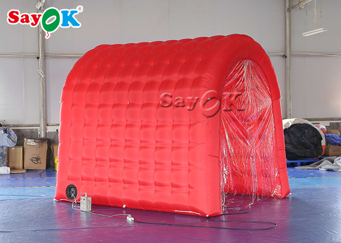 Red Fireproof Disinfection Channel Inflatable Medical Tent