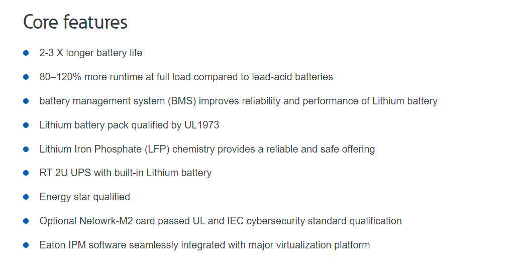 Eaton 9PX Lithium-ion aton ups dx20k cnxl3 online ups RT 2U UPS with built-in Lithium battery power supply system