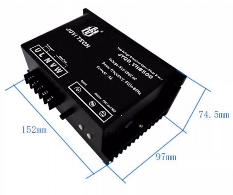 110V/220V AC Brushless Motor Controller Board With O.V/L.V Protection For BLDC Sensorless Motor