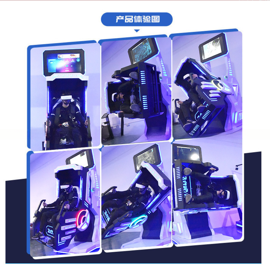 Crazy Arcade Virtual Reality 360 VR Roller Coaster Machine 9d Customizable