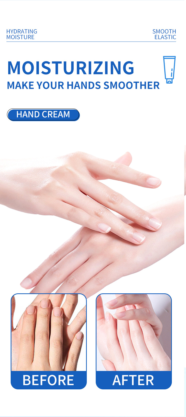 Custom Logo Women Winter Hand Lotion Moisturizing Cracked Skin Best Hand Cream for Aging Hands OEM Supply