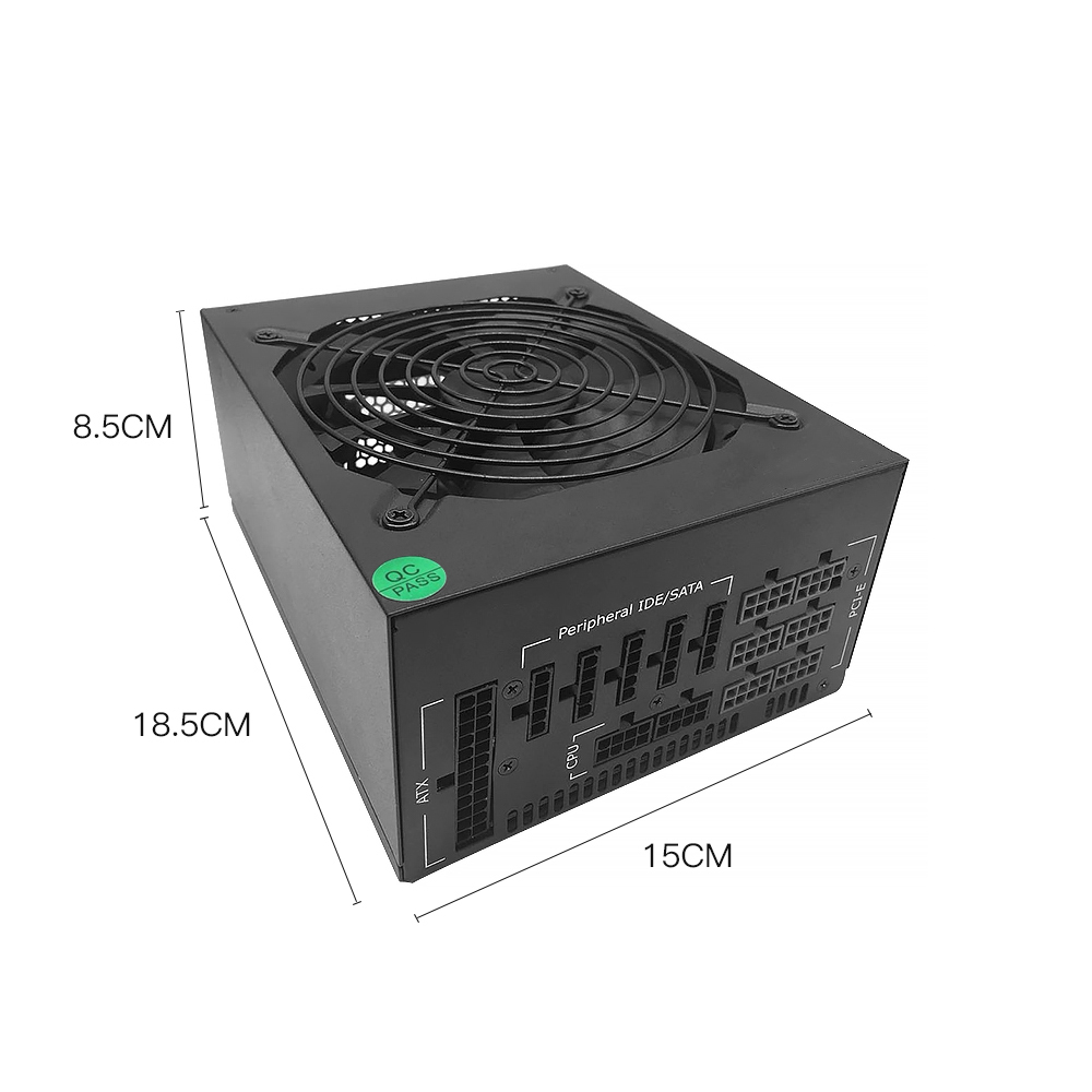 Full module 6 GPU 1600W 1800W Rig Case PSU 90plus+ gold PSU Switching Power Supply Server psu