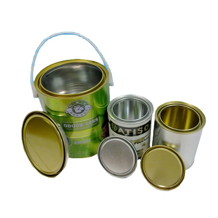Chemical 4 Litre Empty Paint Tins Containers White Coating
