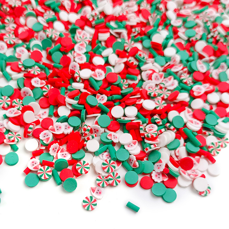 Christmas Soft Pottery Slices Handmade Slimes Perfect for Filling and Decorating Your Home on Christmas Day