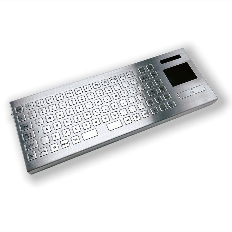 Wireless 2.4G Industrial Keyboard With TouchPad F-TP-386143-W 3500g Weight