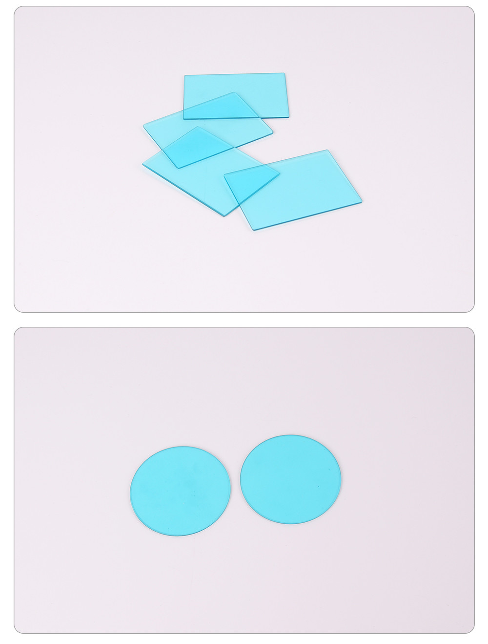 Blue glass filter bg39 blue glass cut glass UV IR Cut Colored Filter Bandpass Blue Glass Optical Filter BG39 Multicoated