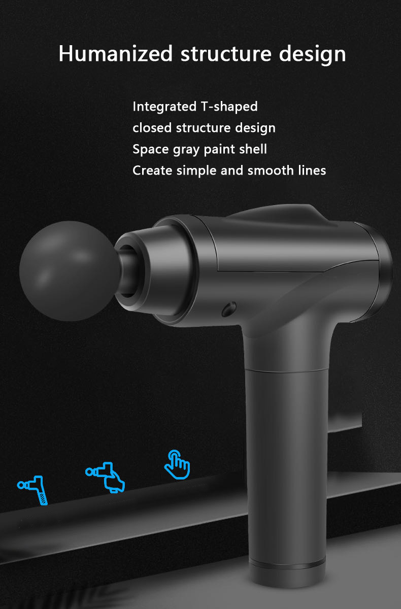30 Speed Fascia Massage Gun Deep Tissue Percussion Massage Gun Touch Screen