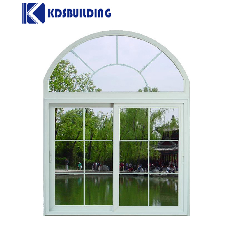 KDSBuilding Double Glaze Temper Glass Windows Design Arch Aluminum Sliding Window