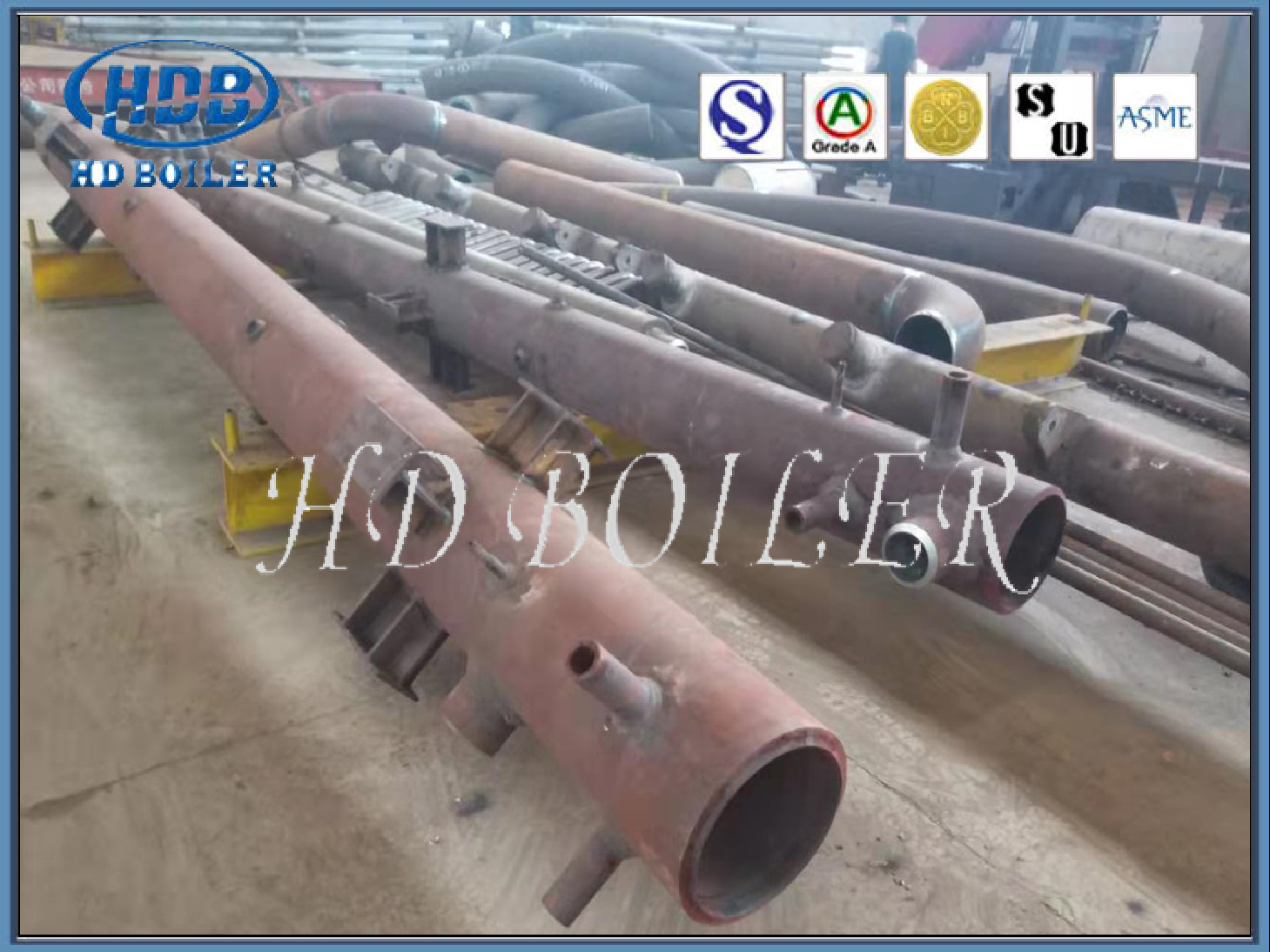Boiler Fired Boiler Parts Power Plant Boiler Manifold Headers 12Cr1MoVG Carbon Steel