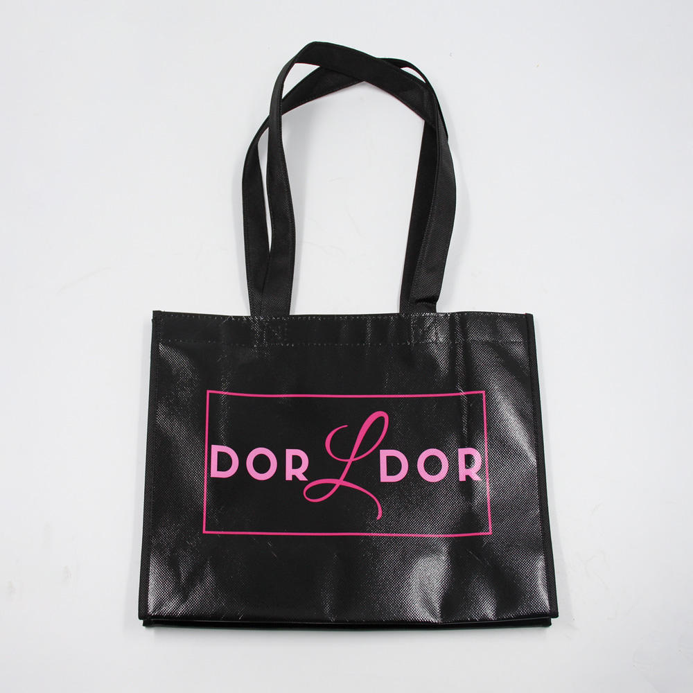 Custom Order Eco-Friendly Fabric Non Woven Logo Shopping Bag for Exhibition Promotion