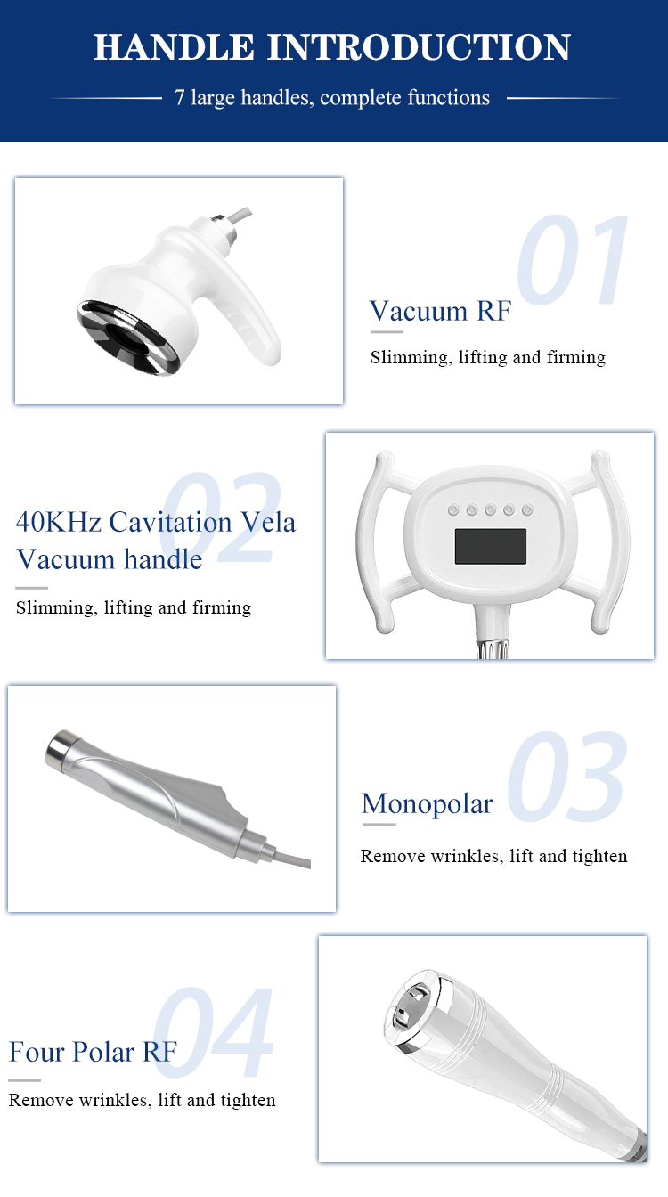 Crioterapia Cavitation RF Vacuum Slimming Machine Wrinkle Remover
